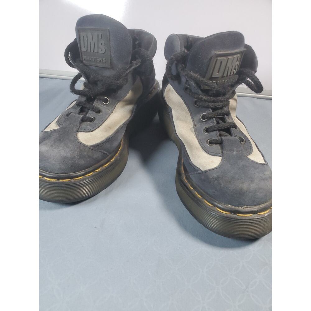 Vintage Dr. Martens 8592 Blue Suede Y2K Platform Boots Women Size 4 - Picture 13 of 16